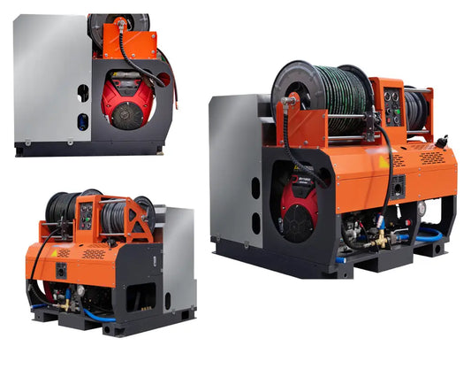 Hydrocureur haute pression Nouveau Model, prêt à l’emploie, hydrocureur prêt, etes rapide