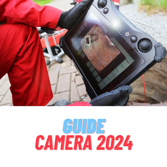 Caméra d’inspection portable avec écran pour examiner efficacement les canalisations.