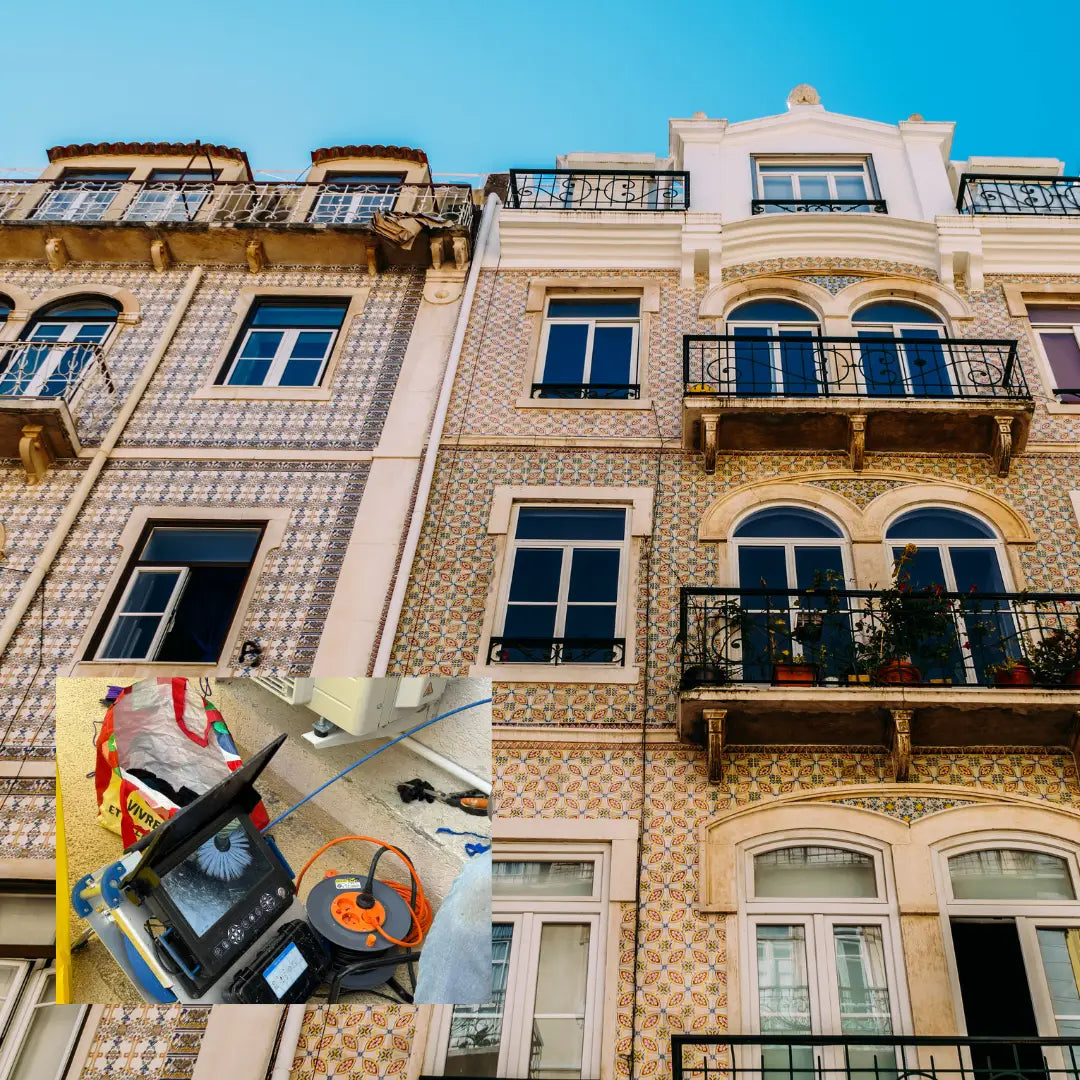 Caméra d’inspection de canalisation avec moniteur et câble reel pour remplacement complet